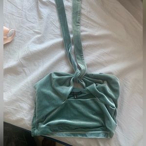 Dynamite suede green top size small